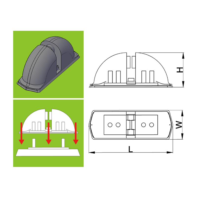 Recesul de cauciuc fost oval