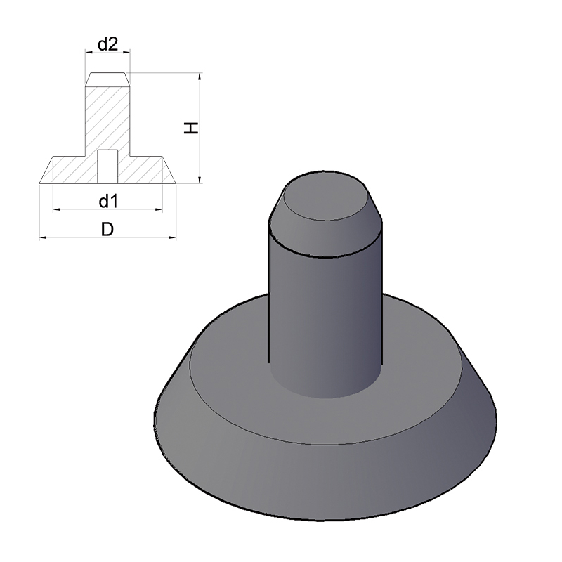 Magnet de inserție din beton